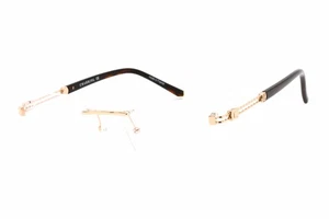 CHARRIOL PC75091 C01 Eyeglasses Shiny Gold Frame 57mm - Picture 1 of 4