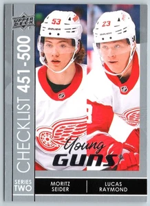 MORITZ SEIDER / LUCAS RAYMOND YOUNG GUNS CL 2021-22 CUBIERTA SUPERIOR 21-22 #500 99679 - Imagen 1 de 2