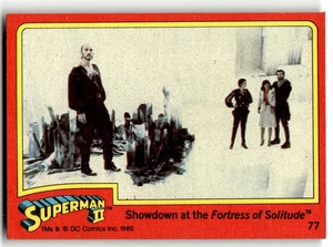 1980 Topps Superman II Card #77 Showdown at the Fortress of Solitude - Picture 1 of 4