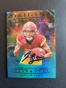 Jaylin Lane Washington Commanders Orgins Rookie Card signed Autogramm /99 - Bild 1 von 1
