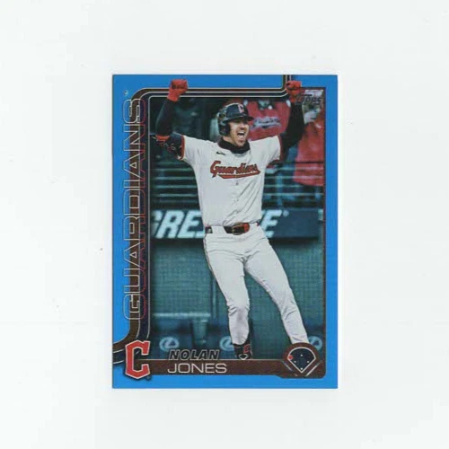 Nolan Jones 2025 TOPPS UPDATE SERIES BLUE PARALLEL /150 CLEVELAND GUARDIANS - Image 1 of 1