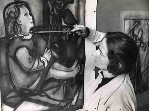 ILSE FISCHER Glasfenster für Waisenhaus BERLIN- Portrait Dr. ALBERT WEINSHEIMER - Picture 1 of 1
