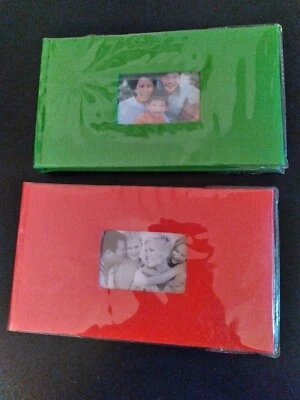 SMALL RECTANGULAR SLIP-IN PHOTO ALBUM WITH FRONT PHOTO WINDOW - Image 1 of 3