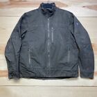 Kuhl Jacket Mens Large Brown Full Zip Canvas Burr Vintage Patina Dye Work Coat