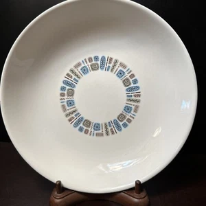 Temporama Soup Bowl Canonsburg Pottery Dura Gloss Atomic Era 8" MCM Sputnik Tiki - Picture 1 of 6