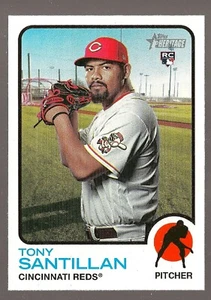 2022 Topps Heritage TONY SANTILLAN RC ROOKIE #214 - Cincinnati Reds - Picture 1 of 2