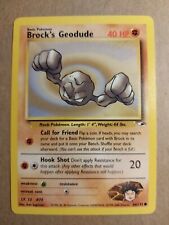 Brock's Geodude Common Pokemon Card 66/132 Gym Heroes Set - Excellent Condition 