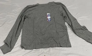 George Men's Gray Long Sleeve Crew-Neck Solid Plain T-Shirts Tee: Small ( 34-36 - Picture 1 of 2