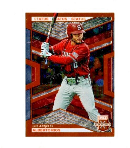 2023 Panini Elite Extra Edition Status Orange Alberto Rios Parallel RC 81/275