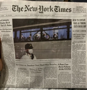 New York Times Zeitung, Montag, 17. Februar 2020 - Bild 1 von 12