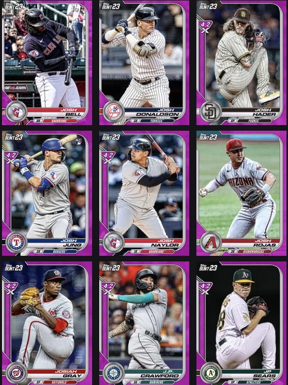 [DIGITAL] Topps Bunt - 2023 Base 23 S1 - Tier 6 Pink - JU to ZW - Pick - Image 1 of 1