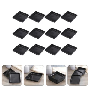 12 Pcs Flower Pot Bottom Mat Saucer Potted Plant Square Saucers for Plants - Picture 1 of 12