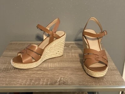 Sandalias de cuña Banana Republic azul tostado 9,5 Foto 1 de 4