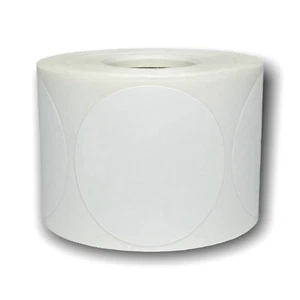 Zebra Rollo 2" Round White Direct Thermal Labels Self-Adhesive Stickers 750 PCS - Picture 1 of 3