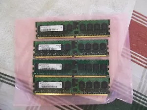 LOT OF4 HYS72T128000HR-5-A Dell Infineon 1GB DDR2 PC2-3200R-333HO TOTAL 4GB - Picture 1 of 8