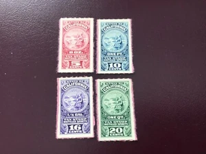 ICOLLECTZONE US California State Revenue Stamps Destilled Spirits - Picture 1 of 1