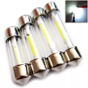 UK x2 LED C5W 31 36 39 or 41mm 360° VIEW Interior Number Plate Festoon BULB 12v - Picture 1 of 8