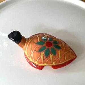Vintage 5" Art Studio Terra Cotta Pottery Sea Turtle Dominican Republic Figurine - Picture 1 of 4