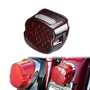 Moto Rouge LED Arrière Queue Lumière Pour Harley Sportster 883 Softail Touring - Picture 1 of 12