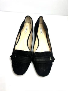 Alex Marie Black Leather Loafers Shoes Women Size 9 M - Picture 1 of 13
