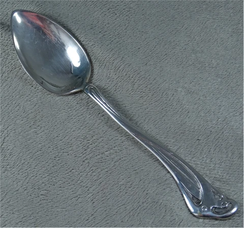 ART NOUVEAU ORNAMENTED SPOON PORTGUESE STERLING SILVER ANTIQUE Cover