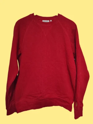 Carhartt Chase Sweat suéter rojo de algodón para hombre talla S - Imagen 1 de 4