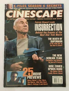 Revista de películas Cinescape Patrick Stewart Star Trek Insurrección Keanu Reaves + - Imagen 1 de 2