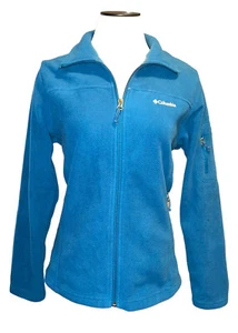 Columbia Women's M Blue Jacket Fleece Zip-up Long Sleeve - Picture 1 of 9