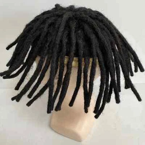 #2 Dreadlocks Full PU Toupees for Black Men - Picture 1 of 6