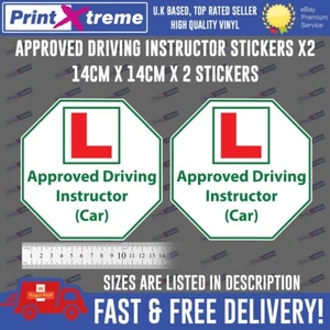 Approved Driving instructor Vinyl stickers decals Sign DVSA ADI DSA Learner Car - Picture 1 of 7