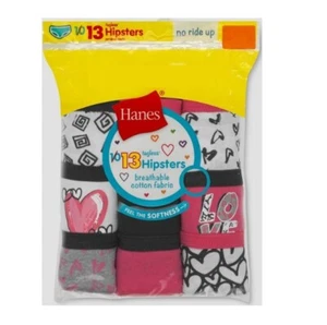 HANES 13 PACK GIRLS TODDLER TAGLESS HIPSTER - Picture 1 of 2