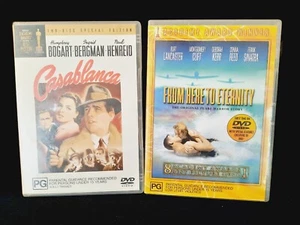 Casablanca & From Here To Eternity DVD Classic Movie Bundle Region 4 - Picture 1 of 5