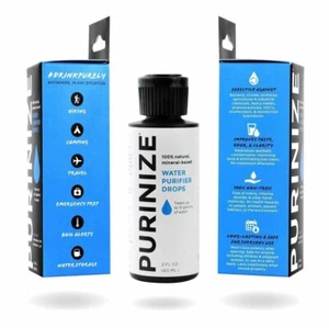 PURINIZAR 2 OZ - Solución natural de purificación de agua preparación/supervivencia para emergencias - Imagen 1 de 6