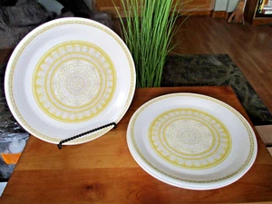 MID CENTURY MODERN 3 Franciscan Earthenware Hacienda Gold Dinner Plate 10 3/4" - Bild 1 von 3