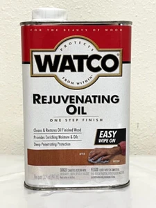 Watco Rejuvenating Oil Cleans & Restores 1 Quart Wood Finish Furniture - Picture 1 of 4