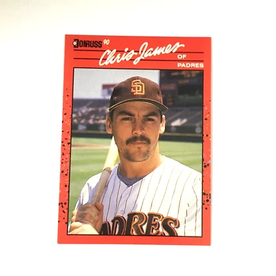 Donruss 1990 Chris James 323 Padres baseball card - Image 1 of 4