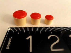 Rara CASA DELLE BAMBOLE vintage in miniatura anni 60 LUNDBY/Bartons? SET BARATTOLI - Foto 1 di 3