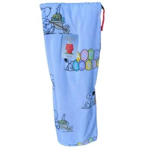 Peanuts Snoopy Happy Easter Throw Blanket Soft Plush 60”x 70” White . - Picture 1 of 4