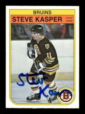 1982-83 O-Pee-Chee 12 Steve Kasper signed auto autograph  BXCP34 - Image 1 of 2