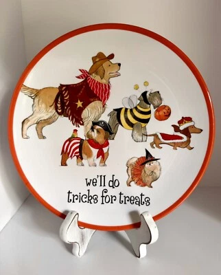 One Pier 1 Imports We’ll Do Trucos para golosinas Halloween Perros 9” Plato de melamina Foto 1 de 4