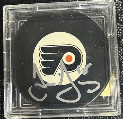 Jaromir Jagr JSA Firmado a Mano Autógrafo Automático Philadelphia Flyers Disco Con Cubo Foto 1 de 2