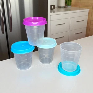 TUPPERWARE C46 VIER WICHTEL 4x 50 ML MEHRFARBIG VORRATSDOSE - Picture 1 of 2