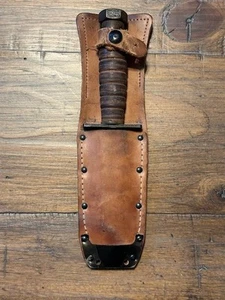 Pilot Survival Knife w/Sheath Camillus 10-1983 - Picture 1 of 10