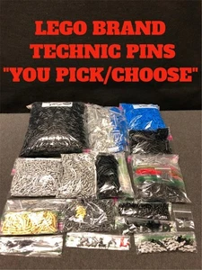 LEGO TECHNIC PART PIN PINS 1/2  3/4  3L +   "CHOOSE YOUR STYLE/COLOR" - Picture 1 of 35