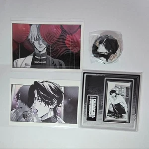 Juego de insignias postales con soporte acrílico Gokurakugai edición especial Benefit Yoru - Imagen 1 de 1