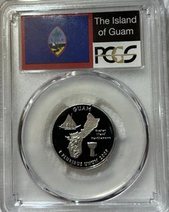 2009-S 25c CLAD PCGS PR70DCAM GUAM QUARTER PROOF DEEP CAMEO PR 70 DC - Picture 1 of 2