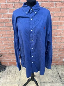 Ralph Lauren Herren Hemd XXL dunkelblau Baumwolle Slim Fit Button Down Langarm - Bild 1 von 11