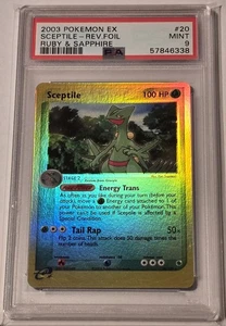 2003 Pokemon Ex Ruby & Sapphire Sceptile Reverse Holo #20/109 PSA 9 - Picture 1 of 2