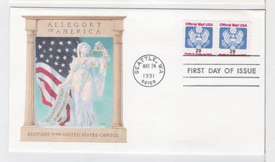 TurtlesTradingPost- Official Mail - #O145 1991 Fleetwood Cachet FDC - Image 1 of 2