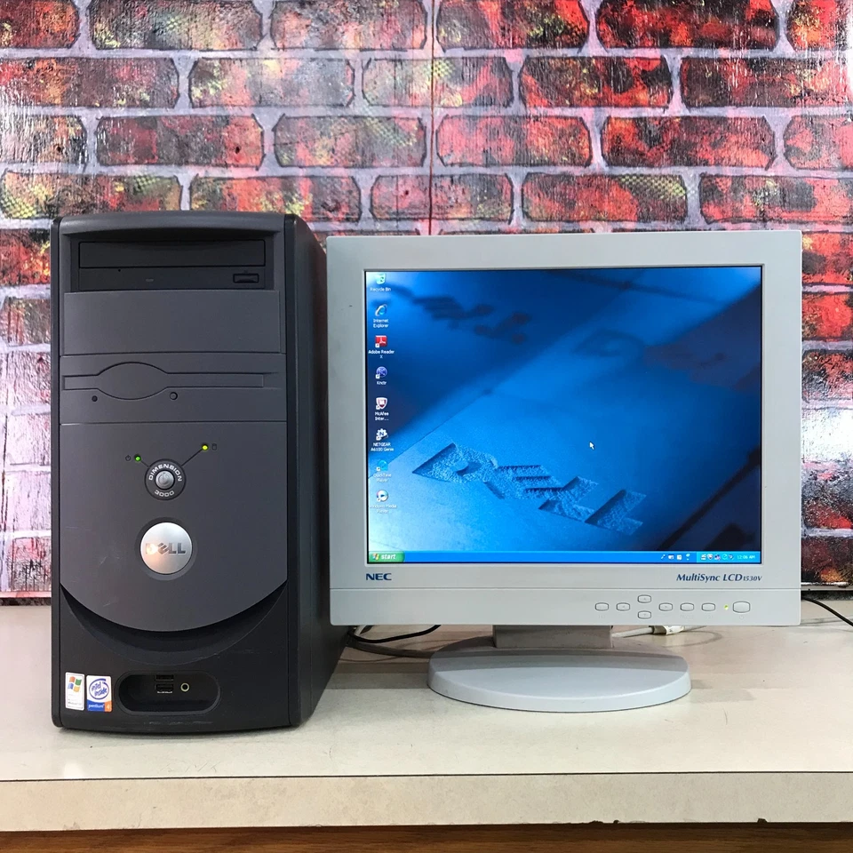 Dell Dimension 3000 PC Retro Gaming Pentium 4 2.80GHz 1.25GB RAM Windows XP Pro - Image 1 of 4